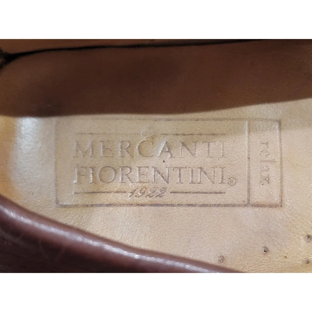 Mercanti Fiorentini Relax Men's Brown Leather Driving Loafers Shoes Size ‎ 11 M